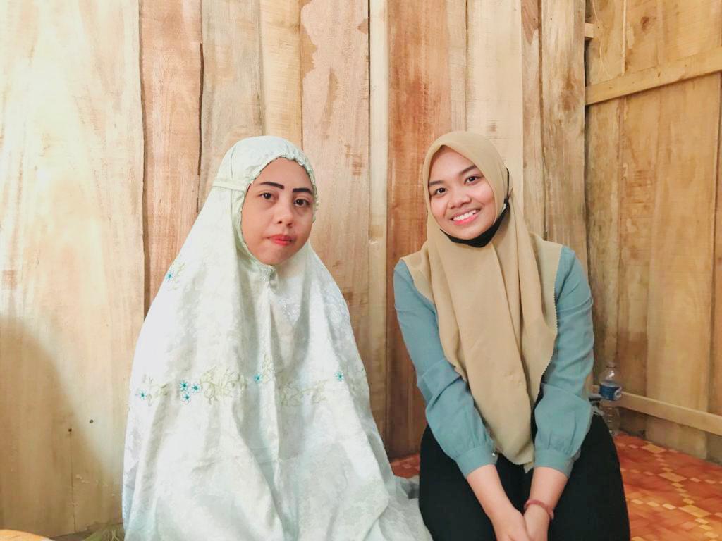 Kunjungan ketiga, adek Nur Afizah sudah ada